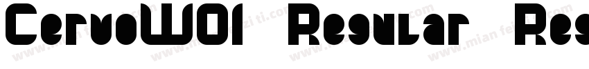 CervoW01 Regular Regular字体转换